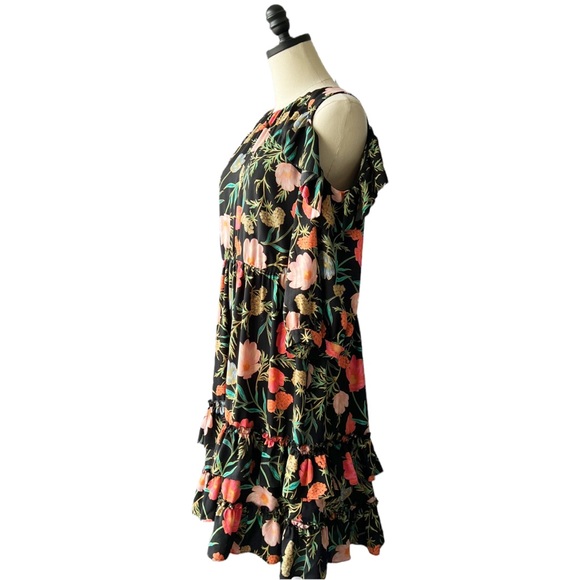 Kate Spade Floral Cold Shoulder Dress | 6 - Picture 3 of 9